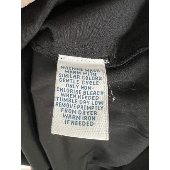 Go Softly Patio Women's Dress L Embroidered Fall Leaves Snap Button Kaftan Mumu - Picture 5 of 8